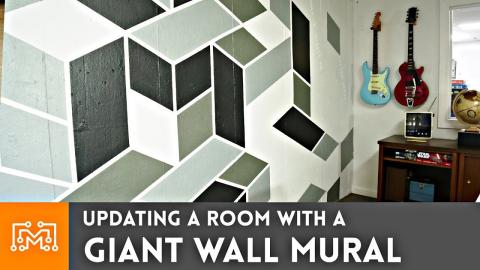 Updating a Room with a Giant Mural // How-to