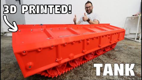 BIG 3D PRINTED TANK - IT ROLLS!!