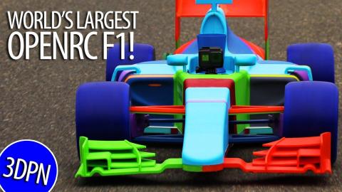 Worlds Largest OpenRC F1 3D Printed RC Car - IT DRIVES!