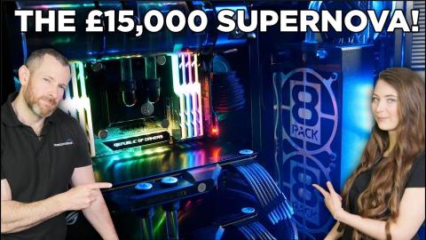 8PACK showcases £15,000 (2018) CUSTOM WATERCOOLED system!!