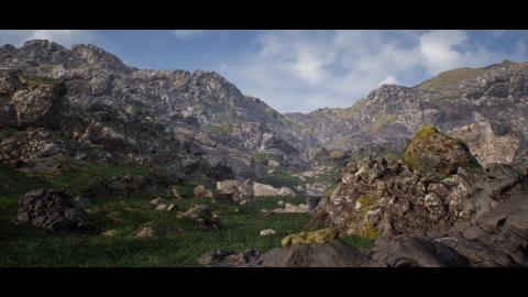 Death Stranding Landscape (Free Quixel Megascans / Unreal Engine 4)