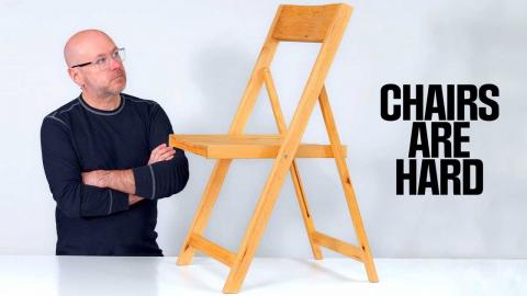 Designing and making a wooden folding chair.