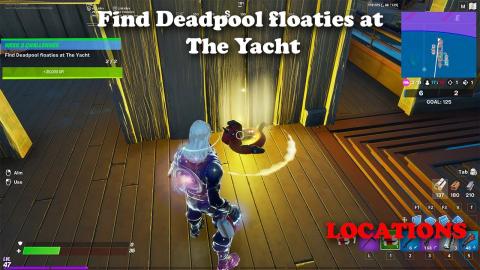 Find Deadpool floaties at The Yacht - Week 2 Challenge - Fortnite