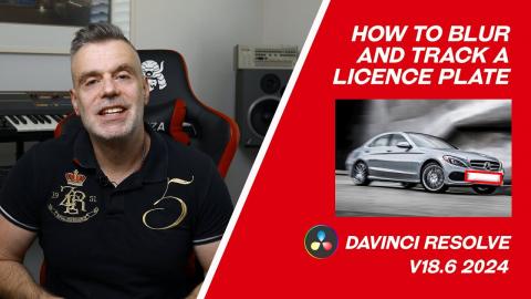 How to track and blur a licence plate or any object in Davinci Resolve