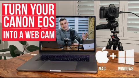 Turn your Canon EOS R into a web cam - No HDMI capture card needed!