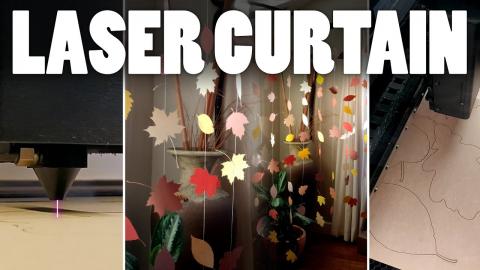 Lasercut Leaf Curtain #shorts