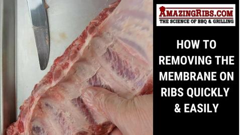 How To Removing the Membrane On Ribs - Quick & Easy