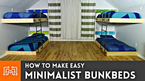Easy Double Bunk Beds // Woodworking How To