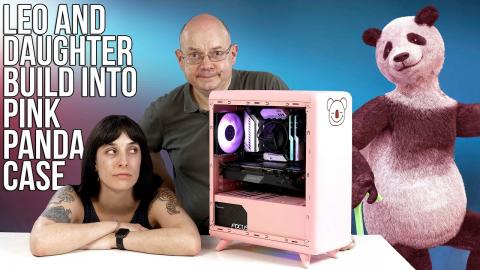 LEO and ROSIE PC Build into Golden Field Lucky PINK PANDA case