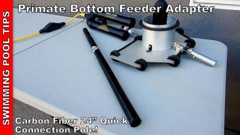 Primate Pole Bottom Feeder Adapter: Carbon Fiber 24" Quick Connection Pole!