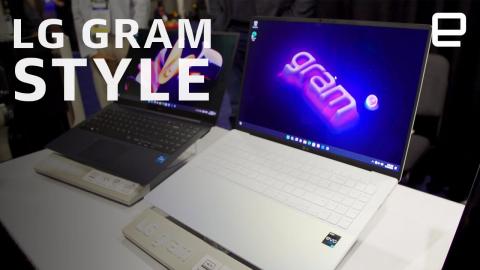 LG Gram Style hands-on at CES 2023: An iridescent 16-inch laptop with a disappearing trackpad