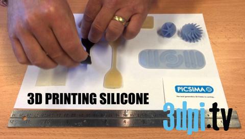 3D Printing Silicone without Support Structures