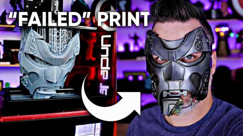 Saving a FAILED Resin 3D Print with Duralumen Chrome Paints / Sub-zero Mask