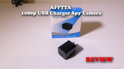 AFFTTA 1080p USB Wall Charger Hidden Spy Camera REVIEW