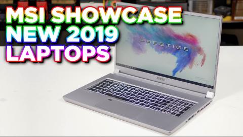 MSI showcase 2019 RTX LAPTOP RANGE to KitGuru