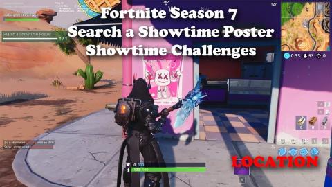 Fortnite - Search a Showtime Poster (Showtime Challenges) Location