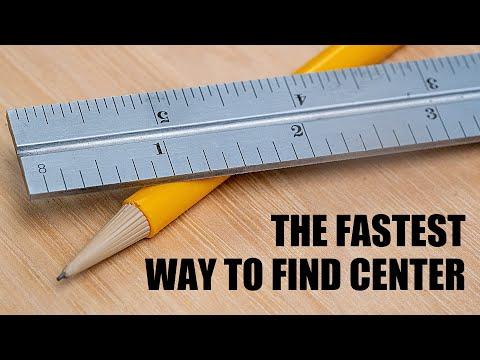 The fastest way to find the center of a board #shorts