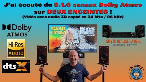 J'ai écouté du 9.1.6 canaux DOLBY ATMOS sur DEUX Enceintes, et ça marche !