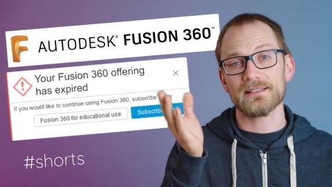 What really happens when your Fusion 360 license expires? #Shorts