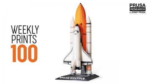 Weekly 3D Prints #100 Space Shuttle