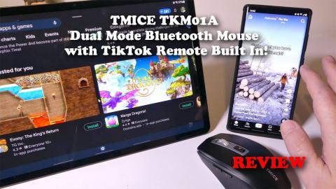 TMICE TKM01A Dual Mode Bluetooth Mouse with TikTok Remote Built In! REVIEW