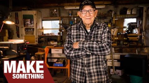 96 Years Old and Still Woodworking. Meet my Grandpa! | Shop Tour