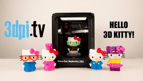 Hello Kitty Celebrates With MakerBot