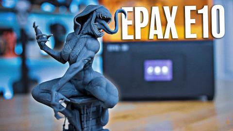 The new Epax E10 Resin 3D Printer is wild! 4K Monoscreen - Initial Impressions