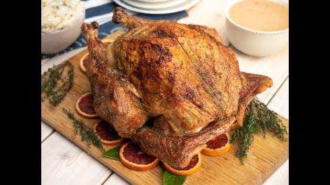 Big Easy Turkey with Blood Orange Honey and Thyme Sauce | CharBroil®