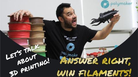 Polymaker Weekly Live #013 - Going for gold or filaments! ;)