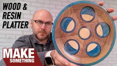 How to Make a Wood & Resin Platter | Woodworking Project