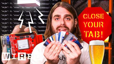 Bar Owner Builds an Alarm That Stops You From Forgetting Your Credit Card | Hack Job | WIRED