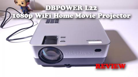 DBPOWER L22 1080p WiFi Home Movie Projector REVIEW