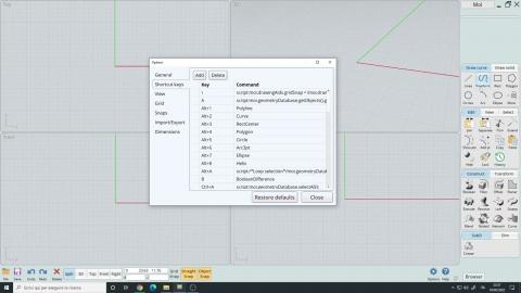 Blender Inspired Hotkeys for MoI3D V4 & My Custom Setup