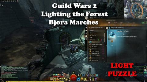 Guild Wars 2 - Whispers in the Dark - Lighting the Forest - Light Puzzle Achievement