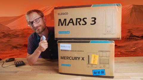 Live unboxing: The *fast* Elegoo Mars 3 LCD resin printer & Mercury X!