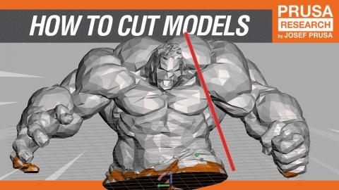 How to cut STL models for 3D printing in Meshmixer