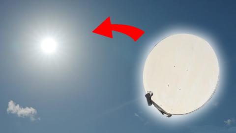 Turning a satellite dish into an artificial SUN!