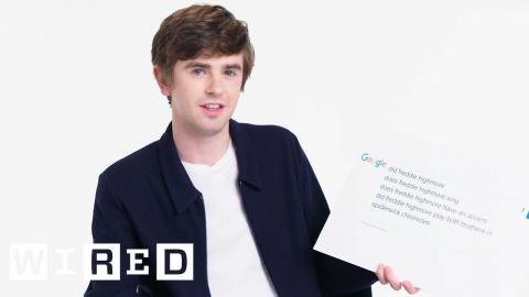 Freddie Highmore Answers the Web's Most Searched Questions | WIRED