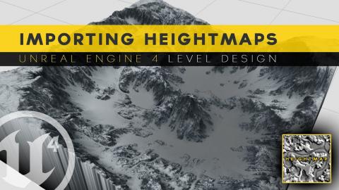 Generating Landscape With Heightmaps - #8 Unreal Engine 4 Level Design Tutorial Series