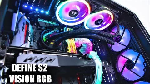 Define S2 Vision RGB! Ryzen 2700x Gaming PC Build - Time Lapse 2019