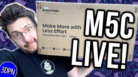 AnkerMake M5C LIVE! Unbox & First Print! FIRST LOOK!