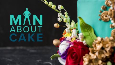 How to Color Sugar Flowers with Petal Dust | Man About Cake Baroque Inlaid Cake Tutorial