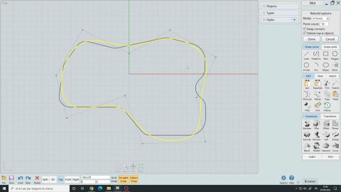 Tips & Tricks for MoI3D V4 | How to use the Rebuild Curve Command