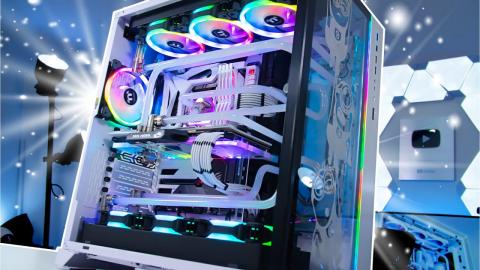 Her ULTIMATE Custom Water Cooled Gaming PC Build Turned out AMAZING!