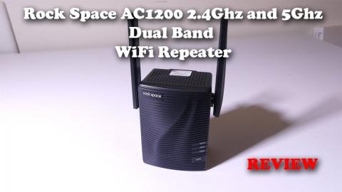 Rock Space Dual Band AC1200 2.4Ghz and 5Ghz WiFi Extender SETUP and REVIEW