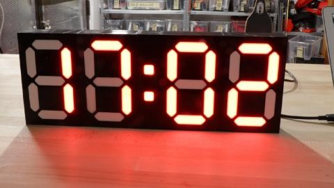 DIY BIG CLOCK - USB POWERED NIST SERVER TIME KEEPING