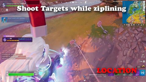 Shoot Targets while ziplining LOCATION