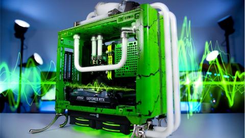 EPIC Custom Water Cooled ITX Gaming PC Build - Time Lapse NR200P