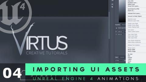 Importing UI Assets - #4 Unreal Engine 4 User Interface Development Tutorial Series